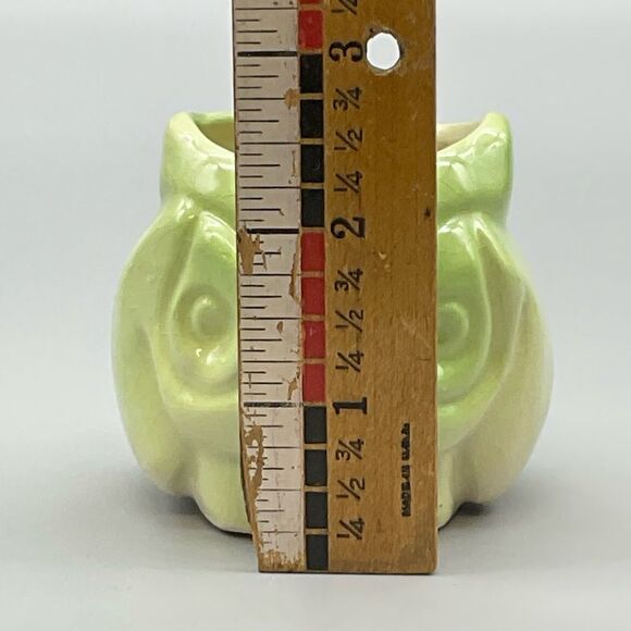 Vintage Primitive Owl Ceramic  Toothpick Holder Kitsch - Picture 8 of 10